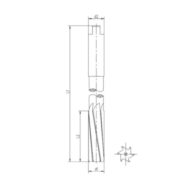 Alargador Máquina HSS 14.00mm Canal Helicoidal Din 212D 5202 INDACO-73f920a1-1f38-476f-af13-d45b954f1811