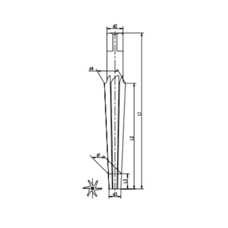 Alargador Pino HSS 20,00mm Canal Reto 1:50 Din 9A 5501 INDAÇO-a6469e3a-3ffe-484a-85b3-fb117f84b466