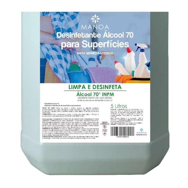 Álcool Líquido 70% 5 Litros Bombona 40654 CLIVÊ-e13a6688-8e01-4abc-8599-682f9d383b0a