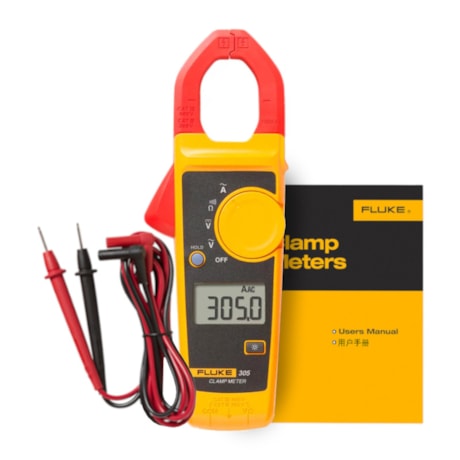 Alicate Amperímetro Digital 1000A AC CAT III 600V 305 FLUKE-6cf83704-5c3e-440f-ab7e-f8ed99b145cf