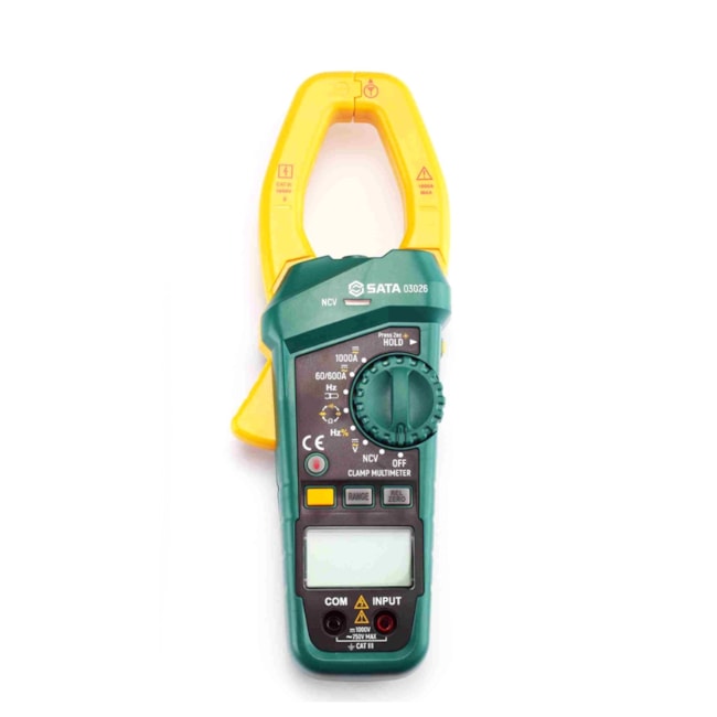 Alicate Amperímetro Digital 1000A (AC/DC) CAT III 1000V ST03026 SATA-a9ea9dda-382d-4e49-b3d2-3233b756a6a1