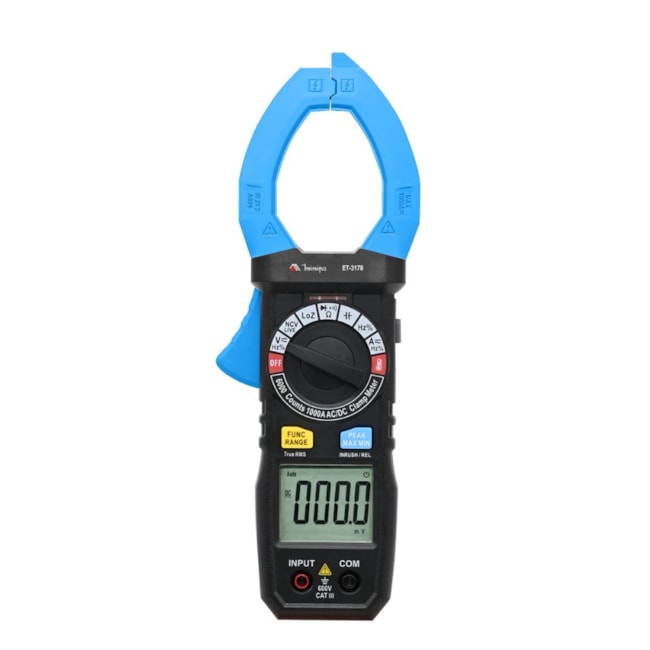 Alicate Amperímetro Digital 1000A (AC/DC) CAT III 600V True RMS Lanterna ET-3178 MINIPA-163db572-0fe1-41f8-9edc-a980b37497a7