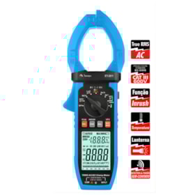 Alicate Amperímetro Digital 1000A AC/DC CAT IV 600V ET-3811 MINIPA