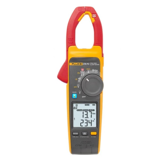 Alicate Amperímetro Digital 1000A AC/DC CAT IV 600V FLUKE 378FC FLUKE-724b203c-fb1c-4de3-8f7e-6cfc957b5735