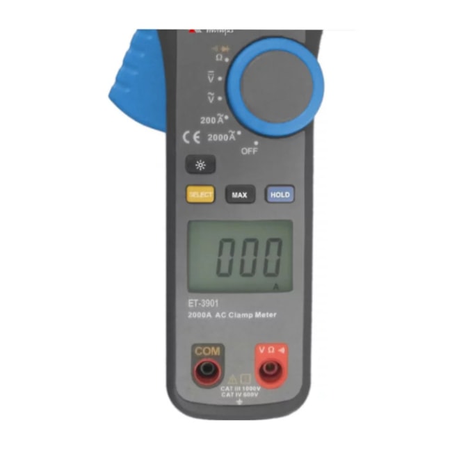 Alicate Amperímetro Digital 2000A AC CAT IV 600V/CAT III 1000V ET-3901 MINIPA-2f83e964-72b7-48bb-9d31-0dc354c0366b