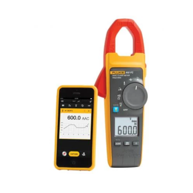 Alicate Amperímetro Digital 600A AC CAT III 600V 902FC FLUKE-c8370eb6-ce2b-422a-9b3d-cf9a96b18875