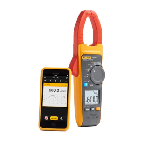 Alicate Amperímetro Digital 600A AC/DC 375-FC FLUKE-5199bf74-a87e-4a5d-a90e-074b04191eca