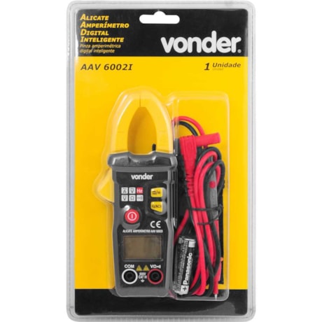 Alicate Amperímetro Digital AC/DC CAT III 600 V AAV 6002I 3870600200 VONDER-802b88f9-ef72-47a9-b662-75ed5c16d9b2