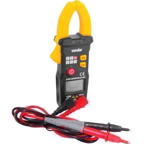 Alicate Amperímetro Digital AC/DC CAT III 600 V AAV 6002I 3870600200 VONDER-53096bed-7917-478d-b22a-45e711ed827b