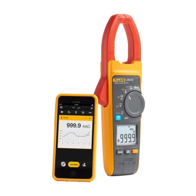 Alicate Amperímetro Digital AC/DC True-RMS 376 FC FLUKE-3a64d894-b4e4-45bf-b890-6e1c3edfec27