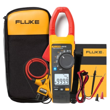 Alicate Amperímetro Digital AC/DC True-RMS 376 FC FLUKE