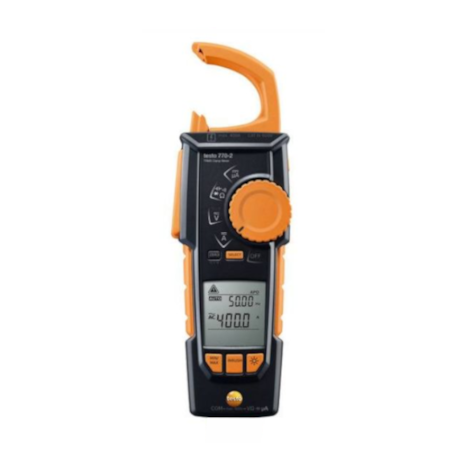 Alicate Amperímetro Digital CAT IV 600V CAT III 1000V True RMS 770-2 TESTO