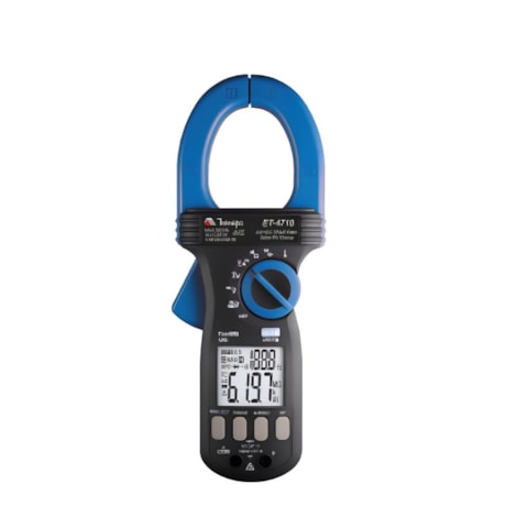 Alicate Amperímetro Digital para Painel Solar 2000A (AC/DC) CAT III 1500V TRUE RMS ET-4710 MINIPA
