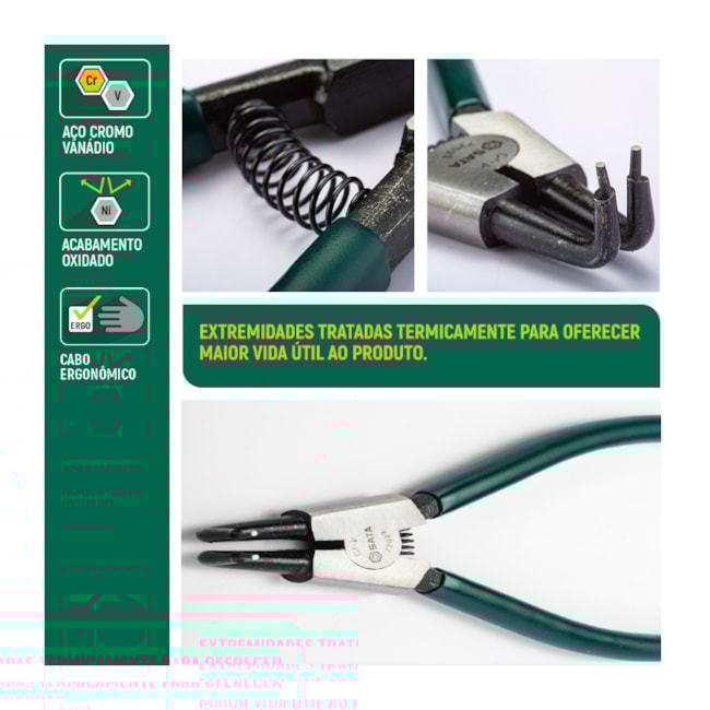 Alicate Anel Externo Bico Curvo 7