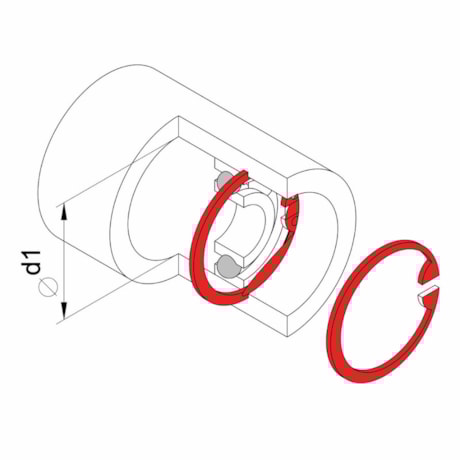 Alicate Anel Interno Bico Curvo 5.1/2