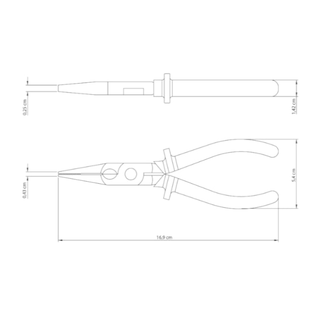 Alicate Bico Chato 6