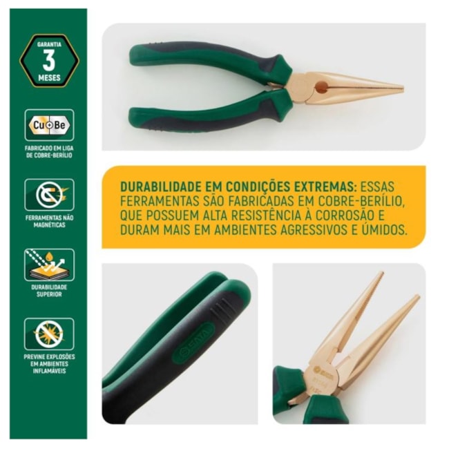 Alicate Bico Meia-Cana 6