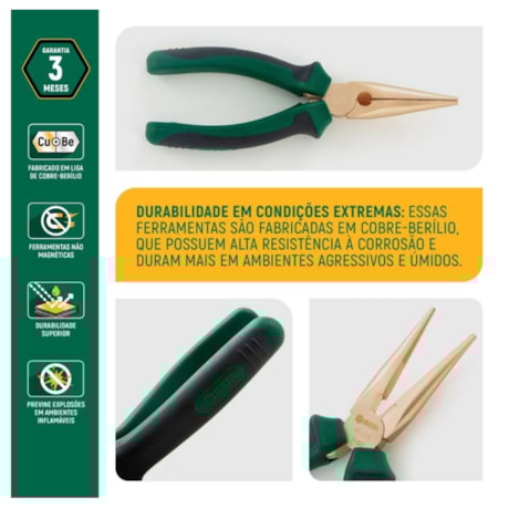 Alicate Bico Meia-Cana 8