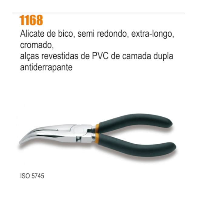 Alicate Bico Meia Cana Curvo 6