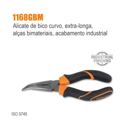 Alicate Bico Meia Cana Curvo 8