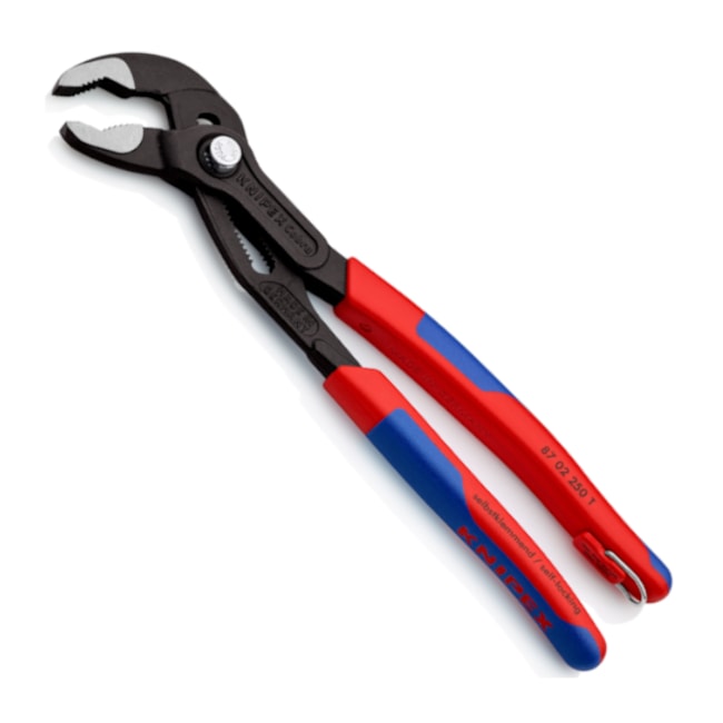 Alicate Bomba D'Água 10 com 25 Posições 87 02 250 T Antiqueda Cobra KNIPEX-364773ac-ff85-446c-bed8-7e9de8db05ab