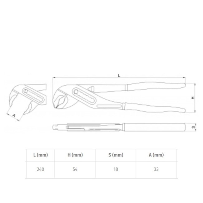Alicate Bomba D'água 10
