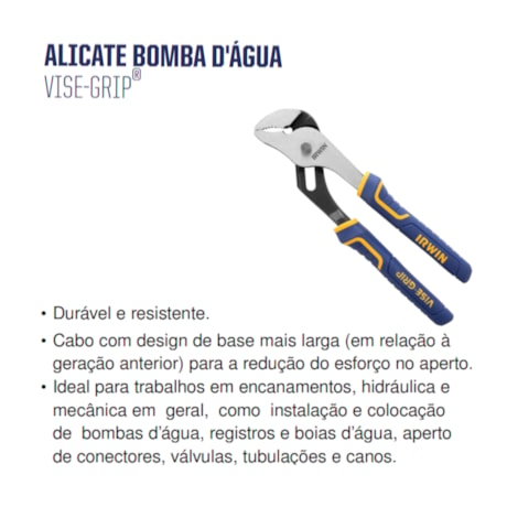 Alicate Bomba D'Água 8