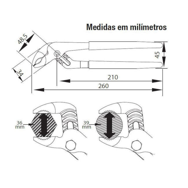 Alicate Bomba D'Água 9.1/2'' 219039BBR BELZER-ecc3b6d4-65ec-4efb-90a3-e1cc95f91bc2