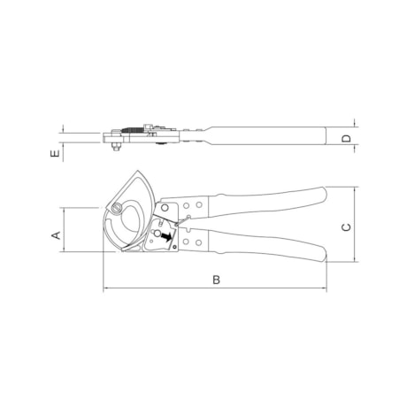 Alicate Corta Cabos 10