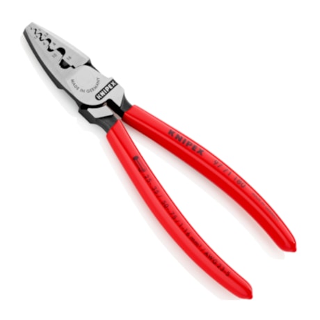 Alicate Crimpador para Terminais de Cabo de 0.25mm a 16mm 97 71 180 C KNIPEX