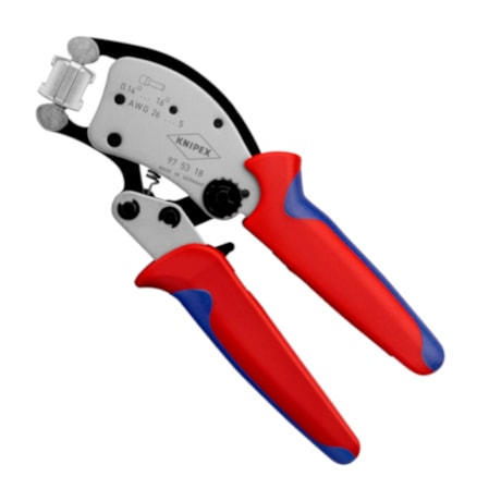 Alicate Crimpador Prensa Terminal Autoajustável de 0.04mm a 16mm Twistor 97 53 18 KNIPEX-984bcbd5-7e57-4592-a634-4db5fec6d838