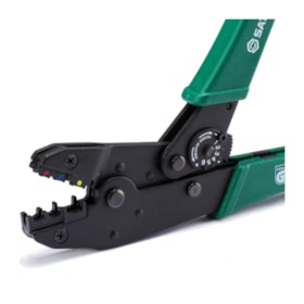 Alicate Crimpador Prensa Terminal Catraca 1.5mm a 6mm ST91105ST SATA