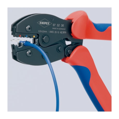 Alicate Crimpador Prensa Terminal de 0,5-6,0 mm² 97 52 36 KNIPEX-e2a3c583-ebad-42b5-b5d0-32df522760ce