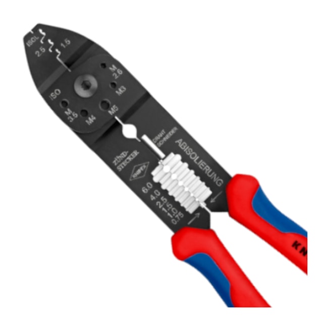 Alicate Crimpador Prensa Terminal de 0.5mm a 2.5mm 97 21 215 B KNIPEX-535331bc-5d85-4f59-acfe-61eef430a54a