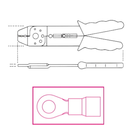 Alicate Crimpador Prensa Terminal Isolado 0.75 a 6mm 1602 BETA-6dcd1663-26ca-450e-8c7f-f5e3546c584c