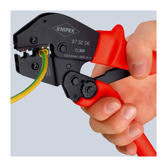 Alicate Crimpador Prensa Terminal sem Solda de 0.5mm a 6mm 97 52 06 KNIPEX-c233406e-81a1-43e4-b687-169a4d0ccbf6