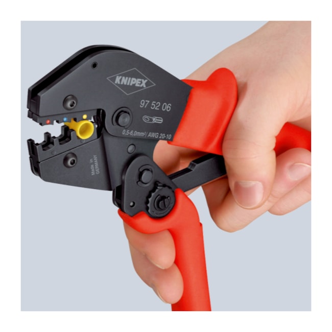 Alicate Crimpador Prensa Terminal sem Solda de 0.5mm a 6mm 97 52 06 KNIPEX-ac081237-4fb5-430e-94b7-7b980b410d02