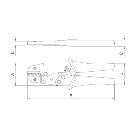 Alicate Crimpador Terminal 0,5mm à 6mm 44055/101 TRAMONTINA PRO-3486efe0-9a35-482f-8cb9-872d6e53e8a5