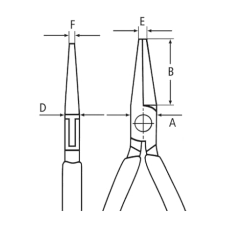 Alicate de Bico Meia Cana 5.3/4