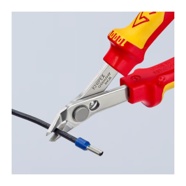 Alicate de Corte 9 mm Isolado 1000V VDE para Eletrônica 78 06 125 KNIPEX-4bc0217e-ace4-4167-bfa3-39c0db78383f