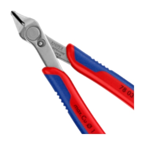 Alicate de Corte para Eletrônicos 0,2mm a 1,6mm Super Knips 78 03 125 KNIPEX