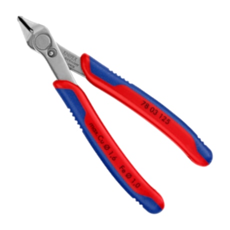 Alicate de Corte para Eletrônicos 0,2mm a 1,6mm Super Knips 78 03 125 KNIPEX