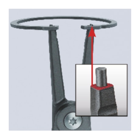 Alicate de Precisão para Anel Externo de Bico Reto 7.1/4