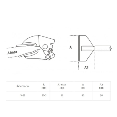 Alicate de Pressão Ajustáve para Latoeiros 8