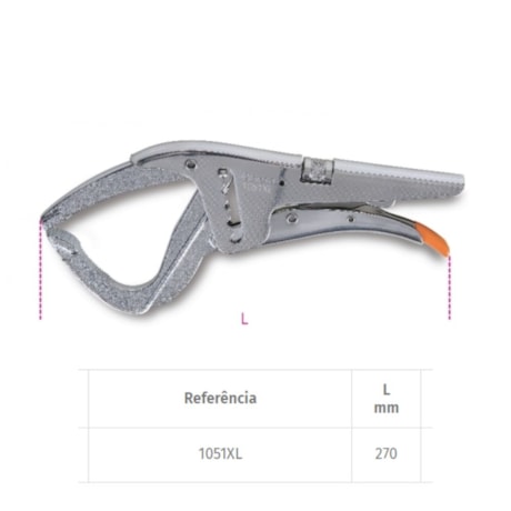 Alicate de Pressão Garras Extra Longas 255mm 1051XL BETA-85dde3dd-402e-445d-b544-9a0d114c7bac