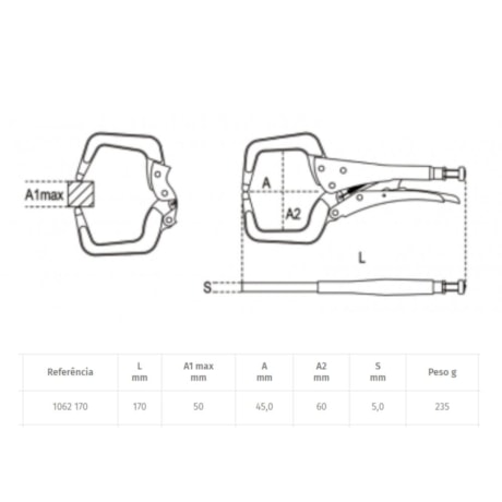 Alicate de Pressão Pescoço de Cisne 7
