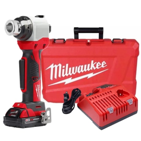 Alicate Descascador de Cabo 18V 380MM com Bateria 2.0Ah Carregador 220V Maleta e Acessórios 2935X-21 MILWAUKEE