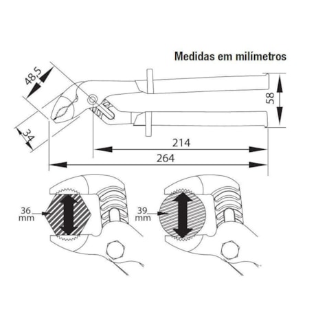 Alicate Isolado Bomba D'Água 9.1/2