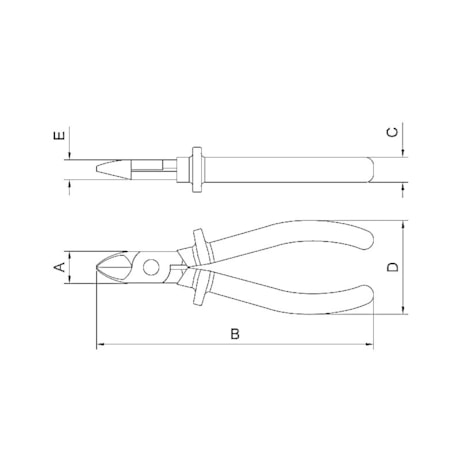 Alicate Isolado de Corte Diagonal 6
