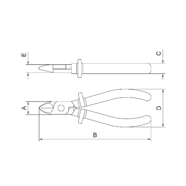 Alicate Isolado de Corte Diagonal 6